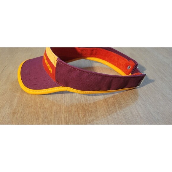 True Religion Sun Visor Hat Cap Adjustable Strap Color Red Multicolor - Picture 2 of 10